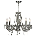 Marie Therese 5Lt Pendant - Smoked Grey Glass