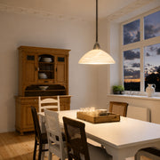 Eglo EU Lord 2 Plastic & Glass Grey Height-Adjustable Single Pendant