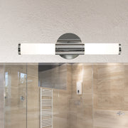 Eglo EU PALMERA Bathroom Wall Light – Chrome Steel, Opal Glass, E14, IP44 Bathroom Lighting