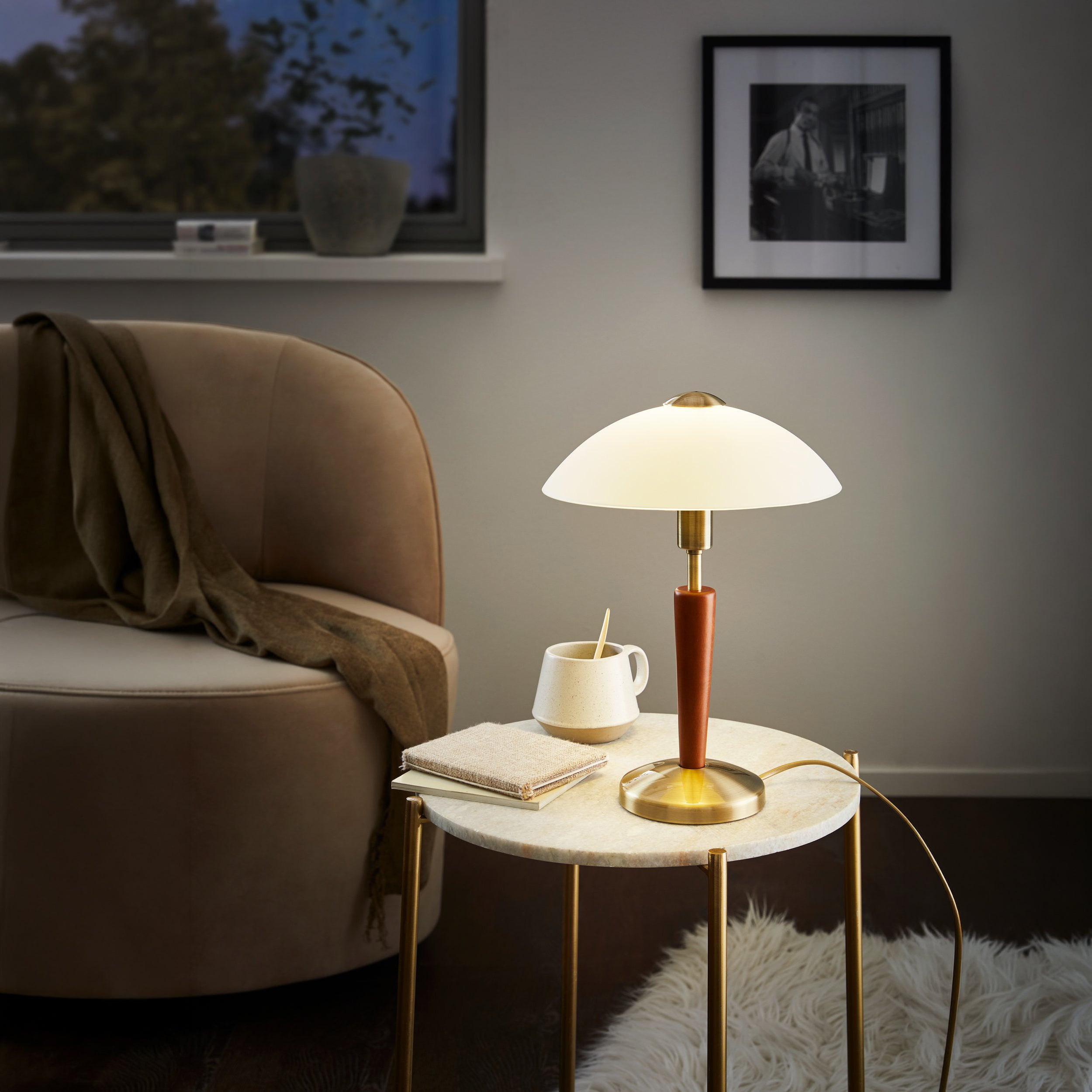 Eglo EU Navedo Exterior Aluminium White Outdoor Wall Down Light product image - Endon Lighting from First Light Direct with great prices and fast UK delivery
