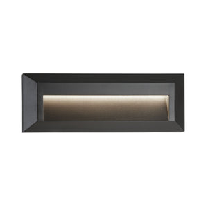 Ankle Outdoor Wall Light - Dark Grey Metal & Frosted Glass