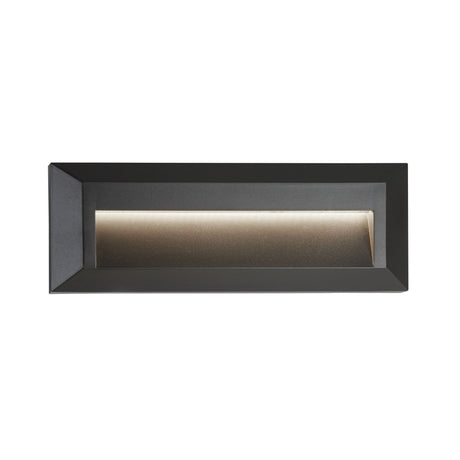Ankle Outdoor Wall Light - Dark Grey Metal & Frosted Glass