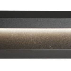 Searchlight Electric Ankle Outdoor Wall Light - Dark Grey Metal & Frosted Glass 8732GY