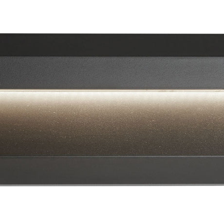 Searchlight Electric Ankle Outdoor Wall Light - Dark Grey Metal & Frosted Glass 8732GY