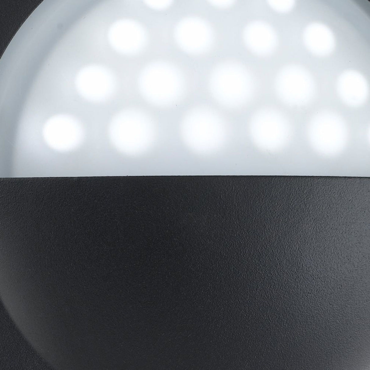 Searchlight Electric Bangor LED Outdoor Flush  -  Black & Polycarbonate, IP44 8744BK