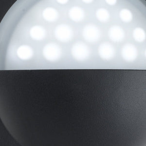 Searchlight Electric Bangor LED Outdoor Flush  -  Black & Polycarbonate, IP44 8744BK