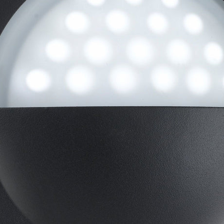 Searchlight Electric Bangor LED Outdoor Flush  -  Black & Polycarbonate, IP44 8744BK