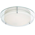 Limerick Flush  -  Chrome, Mirror, Opal Glass, IP44