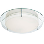 Limerick Flush  -  Chrome, Mirror, Opal Glass, IP44