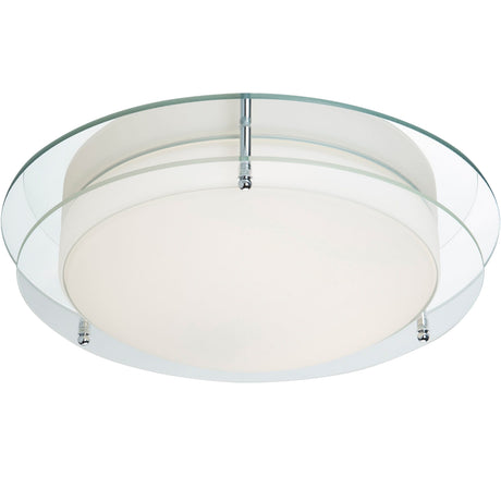 Limerick Flush  -  Chrome, Mirror, Opal Glass, IP44