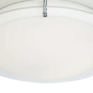 Searchlight Electric Limerick Flush  -  Chrome, Mirror, Opal Glass, IP44 8803-36CC