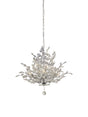 Bouquet  7Lt Pendant - Chrome Metal & Crystal