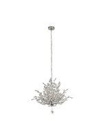 Searchlight Electric Bouquet  7Lt Pendant - Chrome Metal & Crystal 8807-7CC