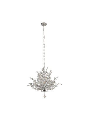 Searchlight Electric Bouquet  7Lt Pendant - Chrome Metal & Crystal 8807-7CC
