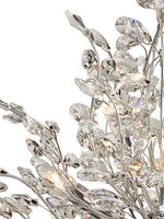 Searchlight Electric Bouquet  7Lt Pendant - Chrome Metal & Crystal 8807-7CC