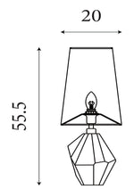 Searchlight Electric Apex 1Lt Table Lamp, Satin Brass Metal White Resin, White Sh 88250WH