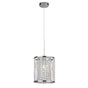 Elise  Pendant - Chrome Metal & Crystal