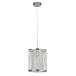 Searchlight Electric Elise  Pendant - Chrome Metal & Crystal 8831CC