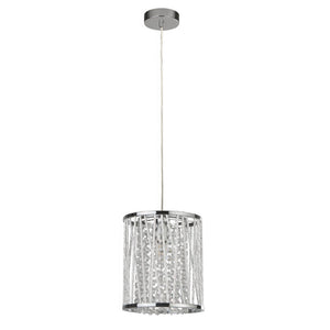Searchlight Electric Elise  Pendant - Chrome Metal & Crystal 8831CC