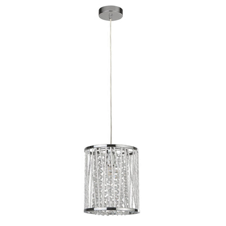 Searchlight Electric Elise  Pendant - Chrome Metal & Crystal 8831CC