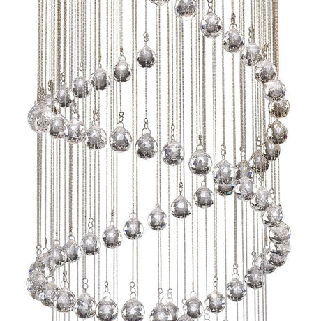 Searchlight Electric Hallway 5Lt Multi-Drop Pendant- Chrome Metal & Clear Crystal 8843CC