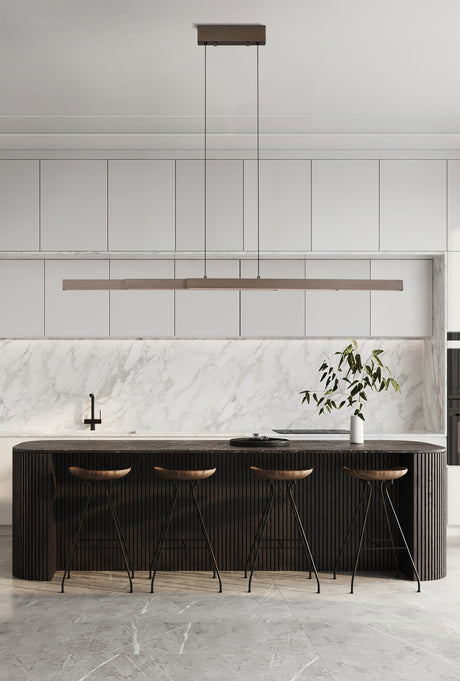Searchlight Electric Linear LED Pendant, Latte 88520LT
