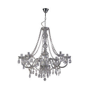 Searchlight Electric Marie Therese  8Lt Pendant - Clear Glass & Acrylic 8888-8CL