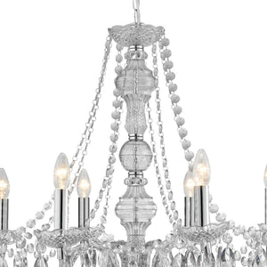 Searchlight Electric Marie Therese  8Lt Pendant - Clear Glass & Acrylic 8888-8CL