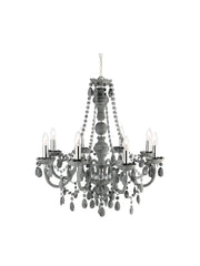 Marie Therese  8Lt Pendant - Grey Glass & Acrylic