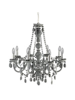 Searchlight Electric Marie Therese  8Lt Pendant - Grey Glass & Acrylic 8888-8GY