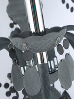 Searchlight Electric Marie Therese  8Lt Pendant - Grey Glass & Acrylic 8888-8GY