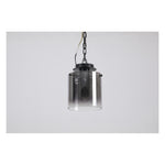 Searchlight Electric Sweden 1Lt Flush - Matt Black & Smoked Glass 88911-1BK