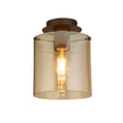 Sweden 1Lt Flush - Mocha Metal & Amber Glass