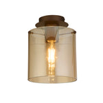 Sweden 1Lt Flush - Mocha Metal & Amber Glass