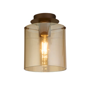 Sweden 1Lt Flush - Mocha Metal & Amber Glass