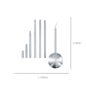 Eglo EU EXTENTION Suspension Accessory – Chrome Steel Extension Bar, 1570?mm, Indoor Lighting Accessory