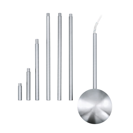 Eglo EU EXTENTION Suspension Accessory – Chrome Steel Extension Bar, 1570?mm, Indoor Lighting Accessory