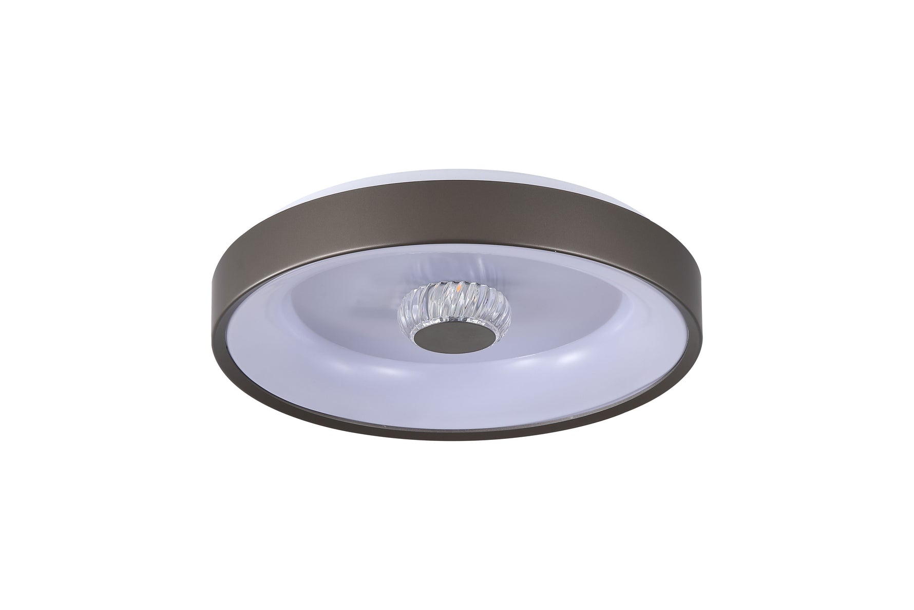 Searchlight Electric Polka LED Flush Ceiling Light, Latte 89735-38LT