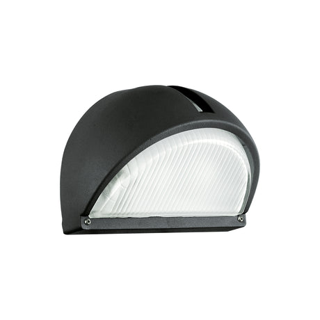 Eglo EU ONJA Outdoor Wall Light – Black Cast Aluminium with Clear Fluted Glass, E27, Classic Exterior Lighting