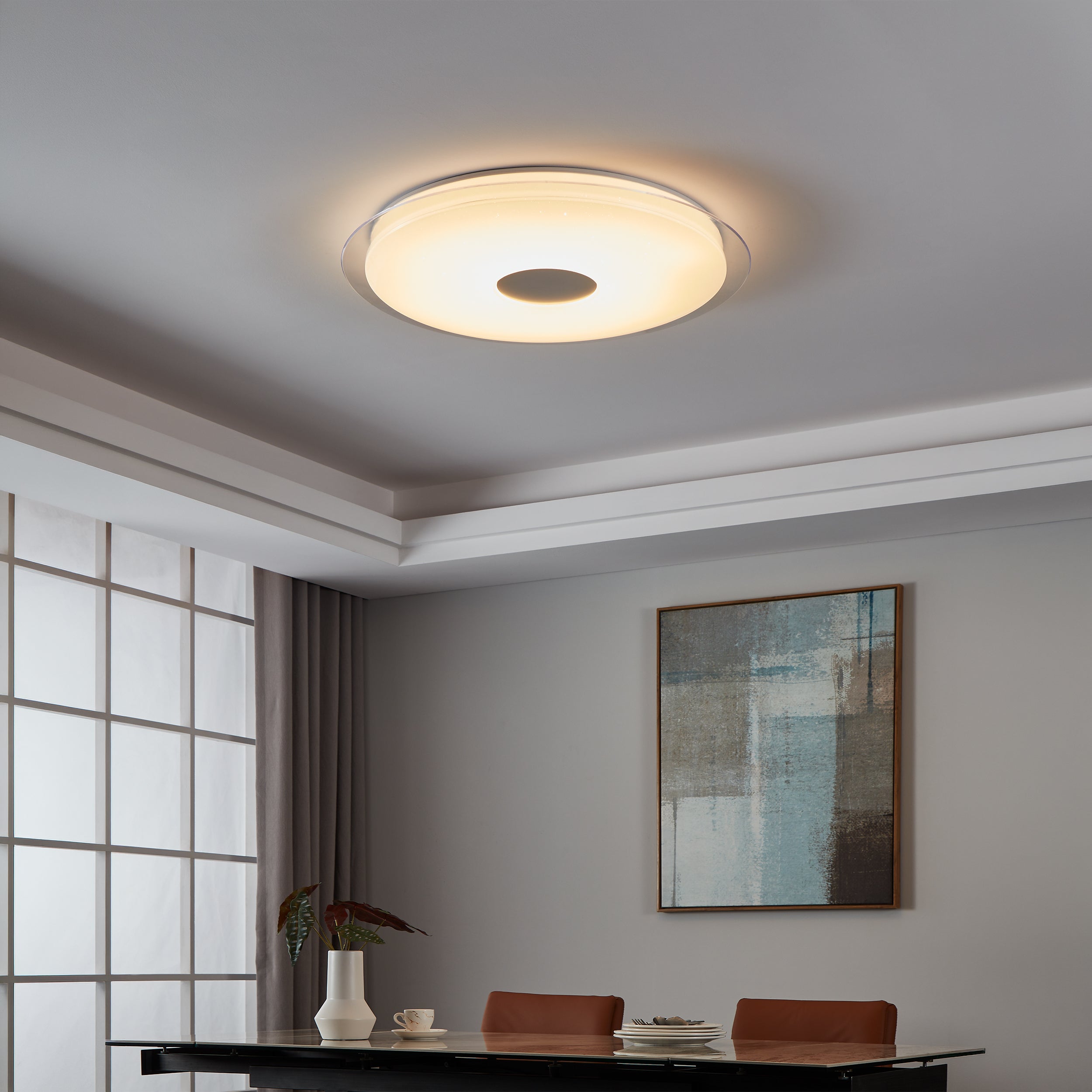 Eglo EU Romazzina Steel Sandy 3-Light Bar Pendant