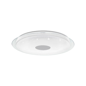 Eglo EU Lanciano-Z White Plastic & Steel LED Tuneable White Ceiling Light