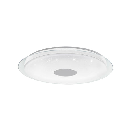 Eglo EU Lanciano-Z White Plastic & Steel LED Tuneable White Ceiling Light