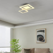 Eglo EU Savatarila-Z Aluminium & Plastic White Modern LED Ceiling Light, 45cm