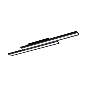 Eglo EU Saliteras-Z Smart Control LED Modern Black Steel Ceiling Light