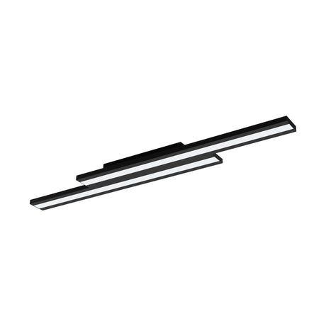 Eglo EU Saliteras-Z Smart Control LED Modern Black Steel Ceiling Light