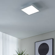 Eglo EU Salobrena-Z White Aluminium LED Smart Control Ceiling Light, 30cm