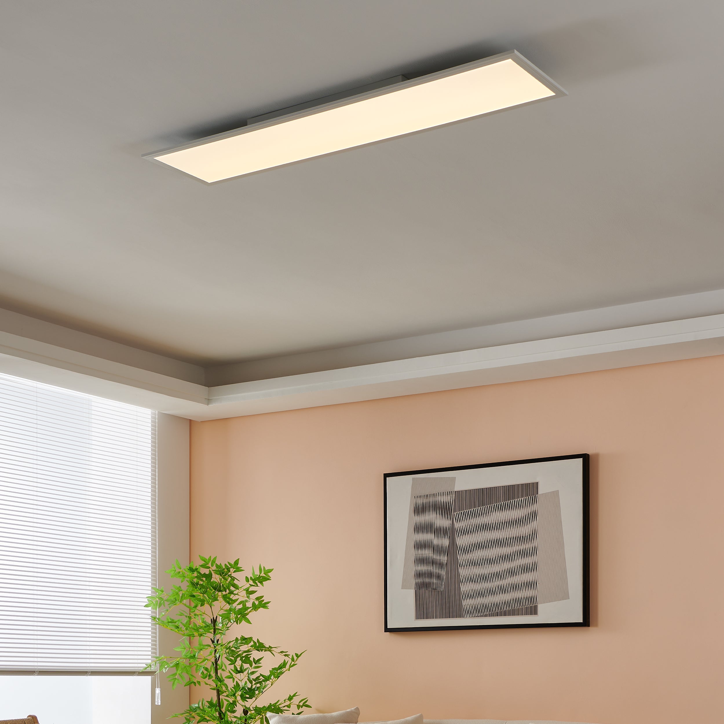 Eglo EU Salobrena-Z Black Aluminium LED Smart Control Ceiling Light, 30cm product image - Endon Lighting from First Light Direct with great prices and fast UK delivery