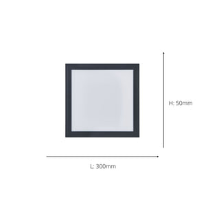 Eglo EU Salobrena-Z Black Aluminium LED Smart Control Ceiling Light, 30cm