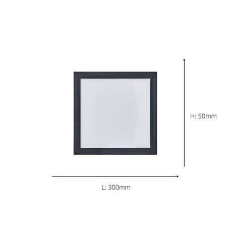 Eglo EU Salobrena-Z Black Aluminium LED Smart Control Ceiling Light, 30cm