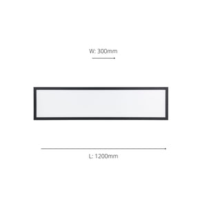 Eglo EU Salobrena-Z Black Aluminium LED Smart Control Ceiling Light, 120cm